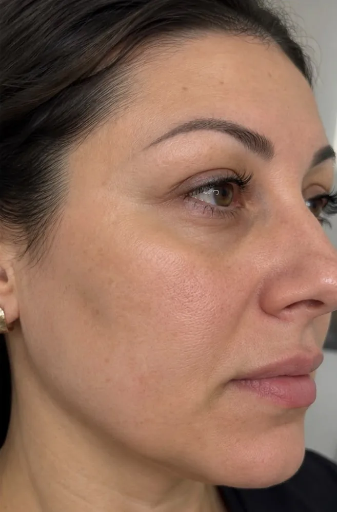 Profil lateral la trei luni după tratamentul HIFU
