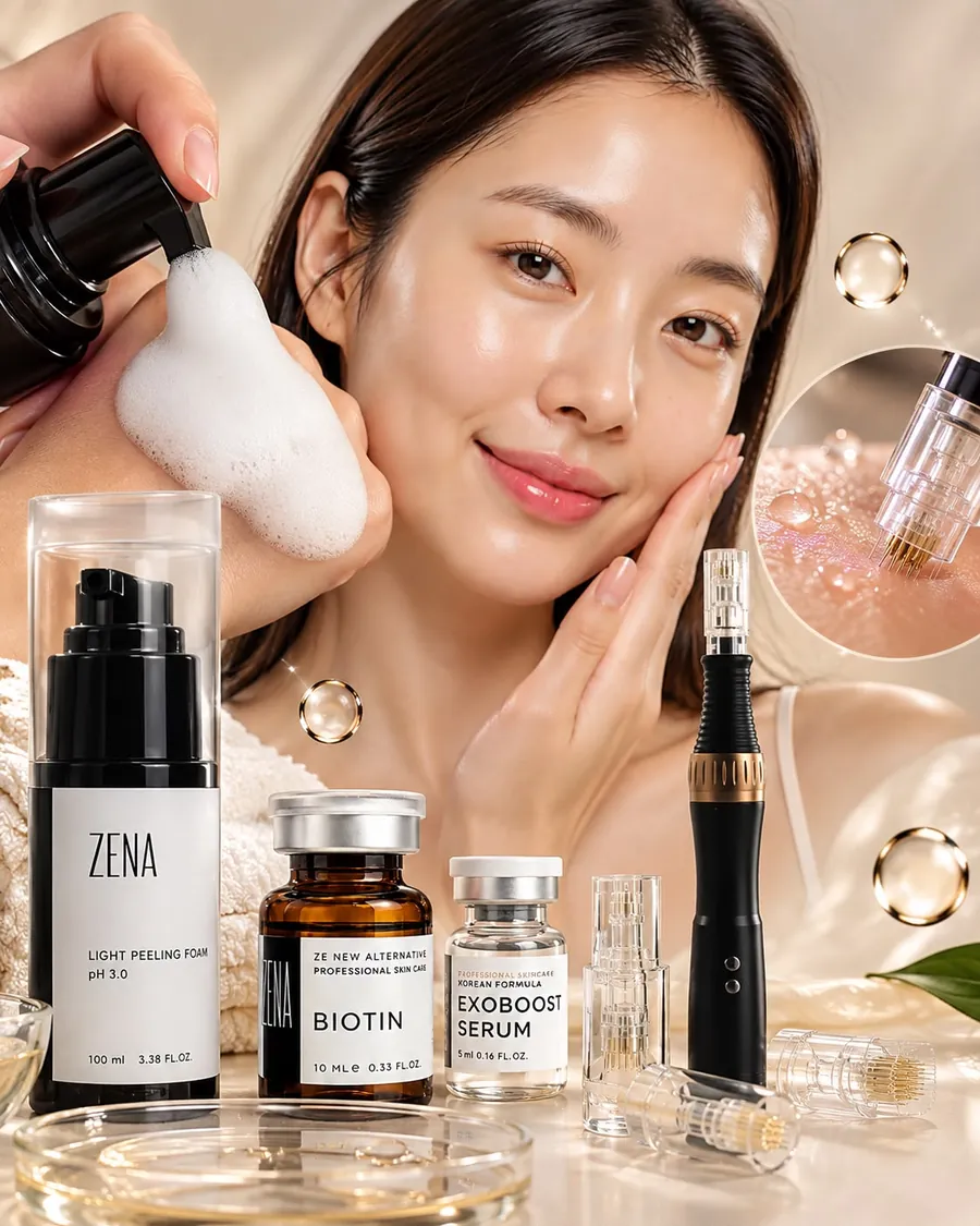 Professionelle ZENA Pflegeprodukte mit koreanischer Formel